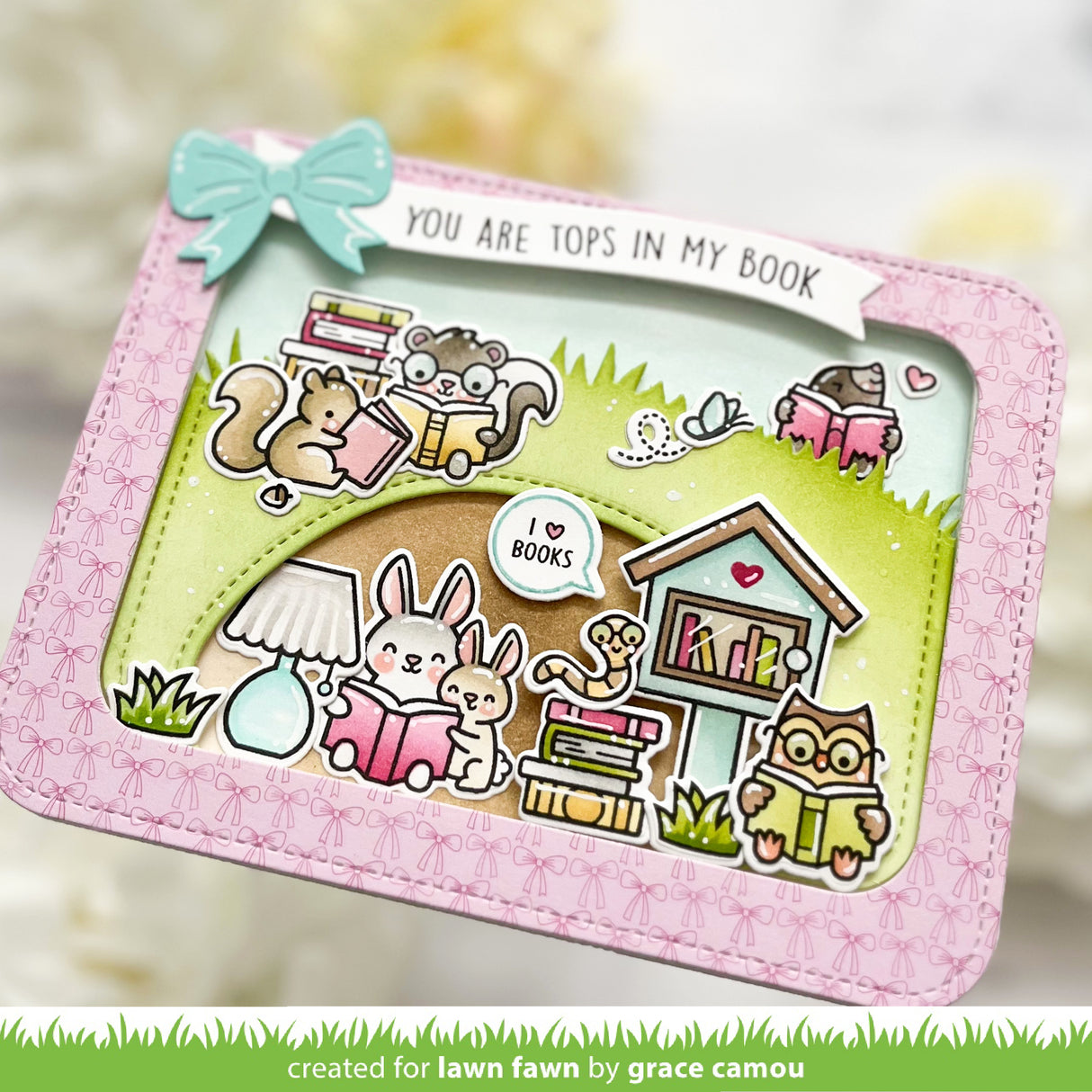 Lawn Fawn Little Woodland Library Stamp, Die & Stencil Bundle