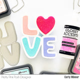 Pretty Pink Posh Love Word Shaker