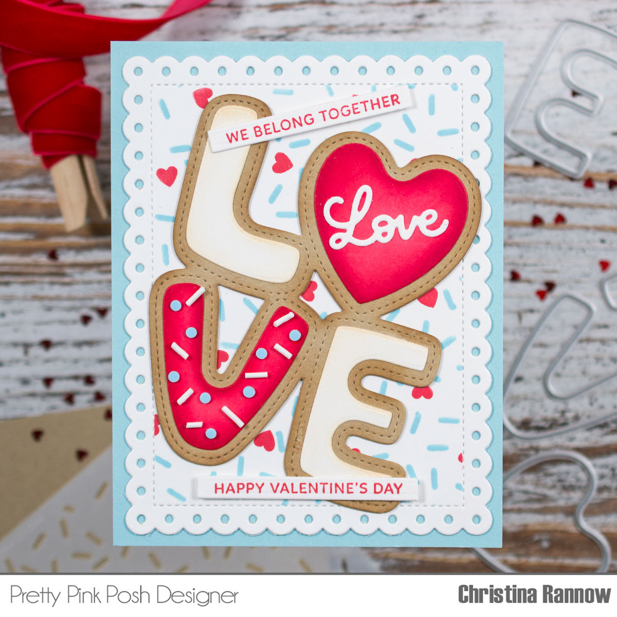 Pretty Pink Posh Love Word Shaker