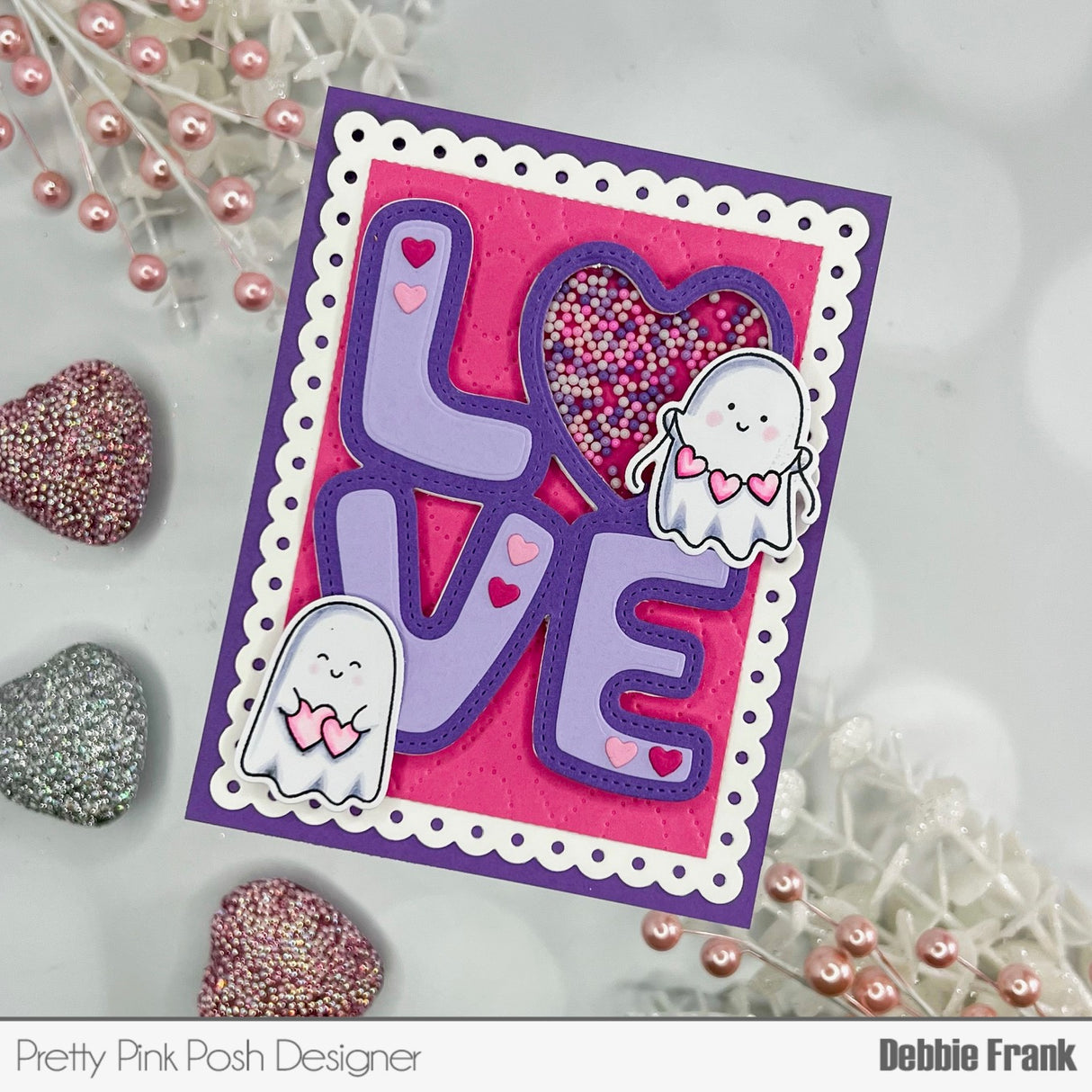 Pretty Pink Posh Love Word Shaker