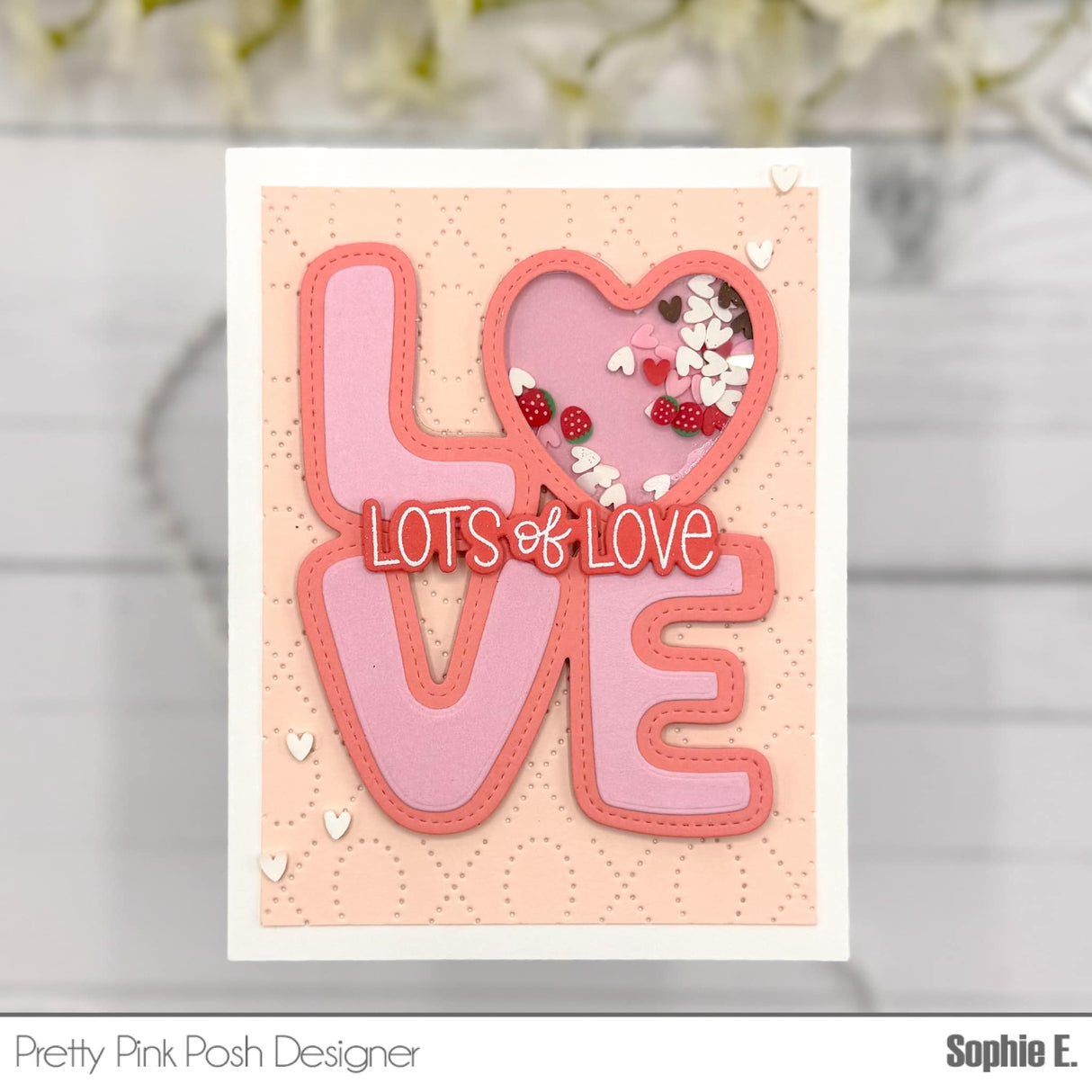 Pretty Pink Posh Love Word Shaker