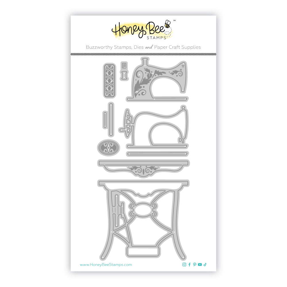 Honey Bee Stamps Lovely Layers: Antique Sewing Table - Honey Cuts