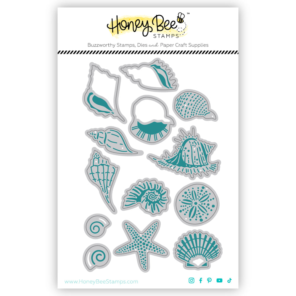 Honey Bee Stamps Lovely Layers: Small Seashells - Honey Cut