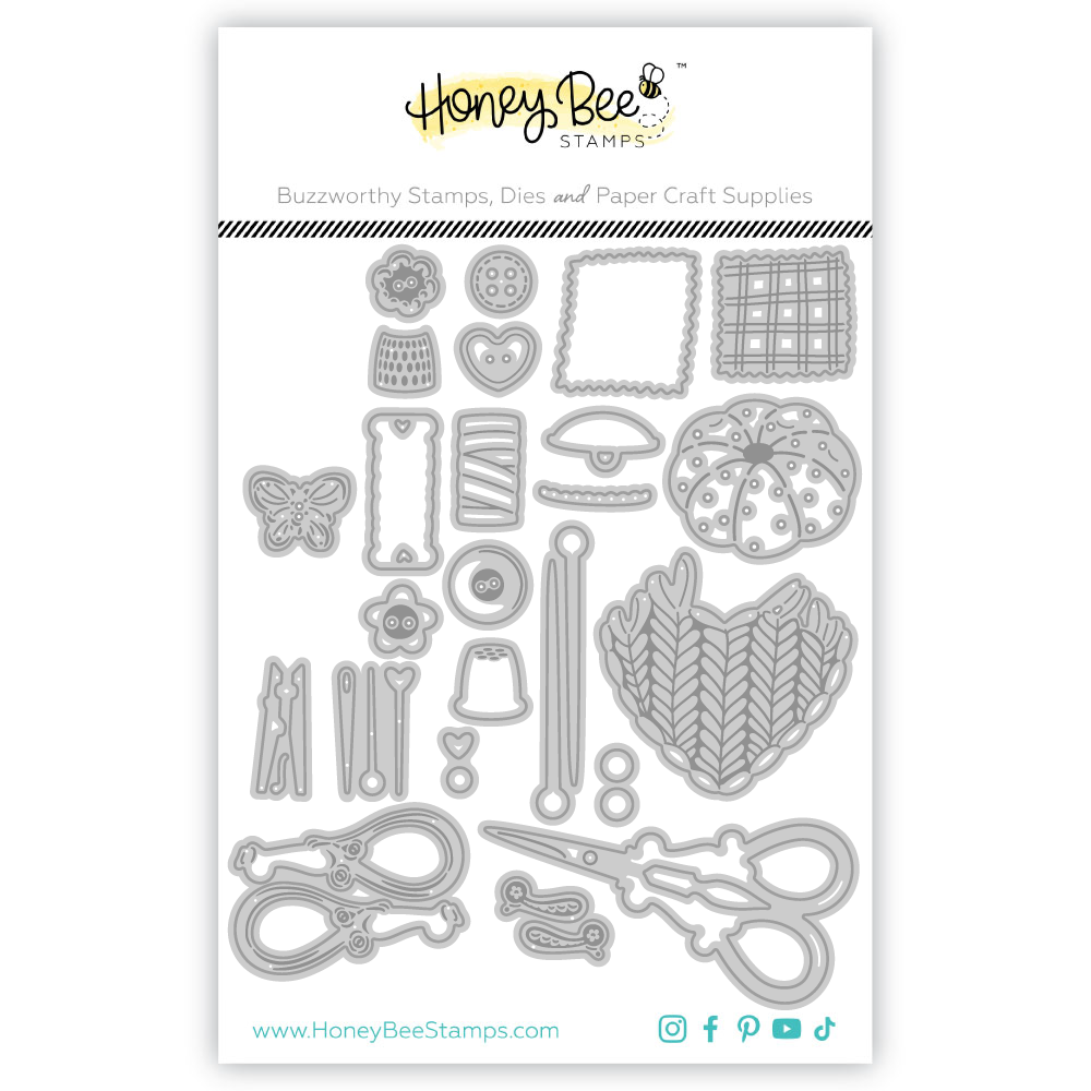 Honey Bee Stamps Lovely Layers: Stitching Elements - Honey Cuts