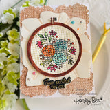 Honey Bee Stamps Stitched With Love - 6"x8" Stamp Set