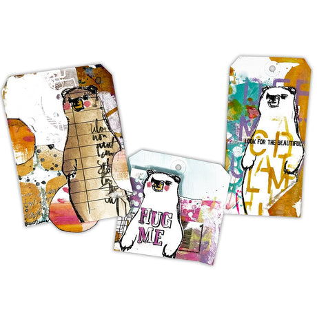 *COMING SOON* Dina Wakley MEdia Stamp - Scribbly Bears