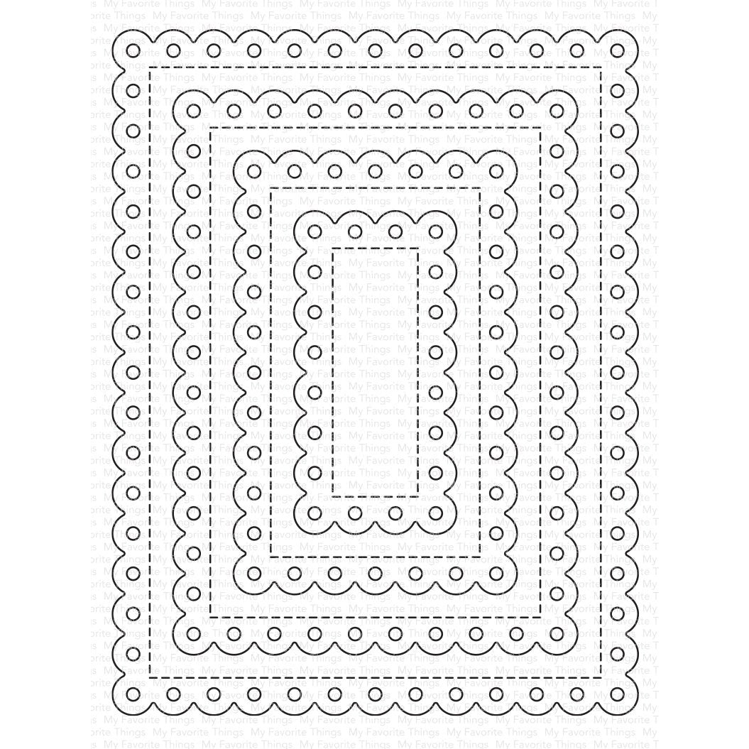 My Favorite Things Stitched Eyelet Lace Rectangle STAX Die-namics