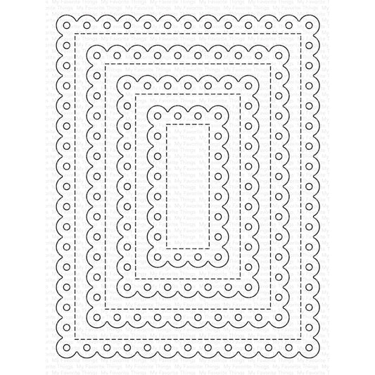My Favorite Things Stitched Eyelet Lace Rectangle STAX Die-namics