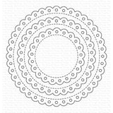 My Favorite Things Stitched Eyelet Lace Circle STAX Die-namics