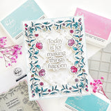 Pinkfresh Studio Making Things Happen Stamp, Die, Stencil & Press Plate Bundle