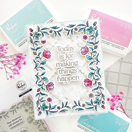 Pinkfresh Studio Making Things Happen Stamp, Die, Stencil & Press Plate Bundle