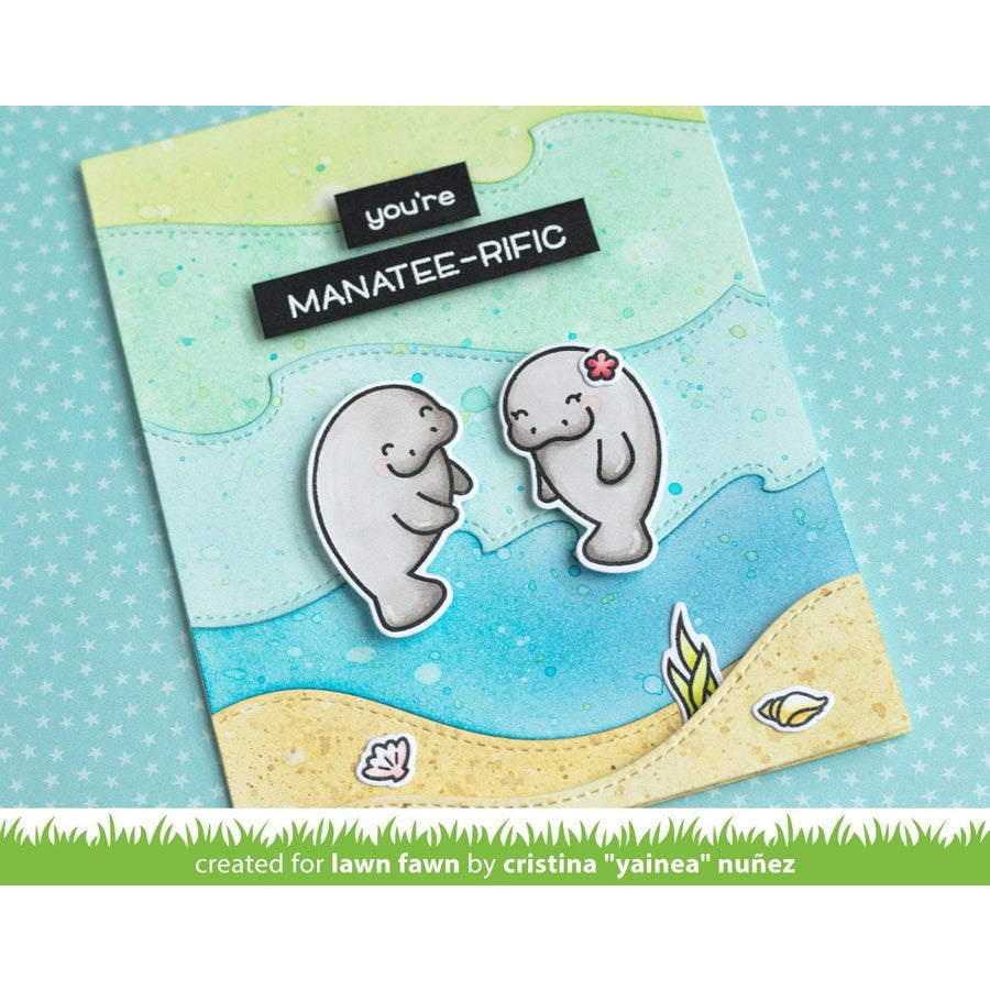 Lawn Fawn Stitched Wave Border Die