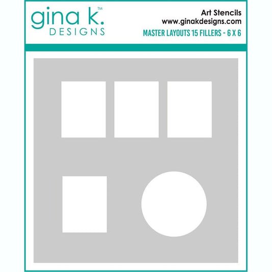 Gina K Designs Master Layouts 15 Fillers Stencils