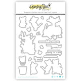 Honey Bee Stamps Meow & Furever 6"x 8" Clear Stamp Set & Coordinating Honey Cuts Bundle