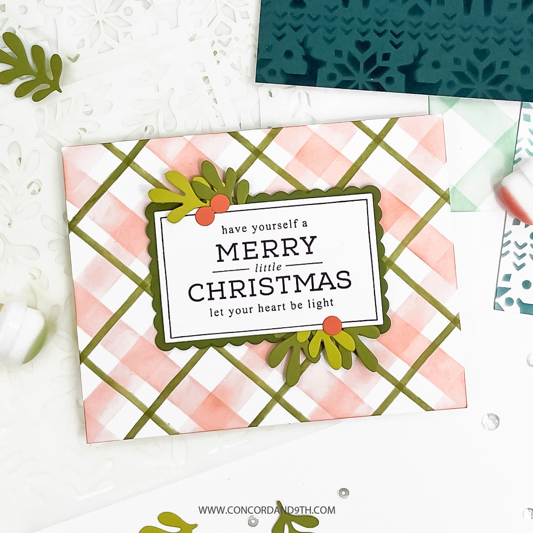 Concord & 9th Merry Mix Stencil Pack (6 qty; 6 x 6)