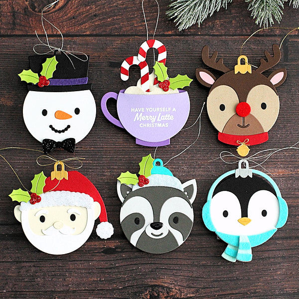 Spellbinders Whimsical Winter Critters Etched Dies - Merry Mug & Circle Delights Collection - Nichol Spohr