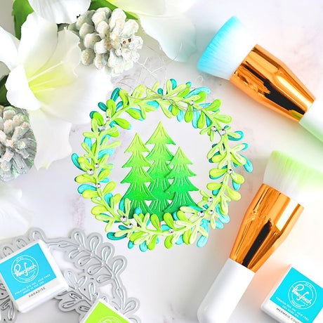 Pinkfresh Studio Tied with Cheer die & stencil bundle