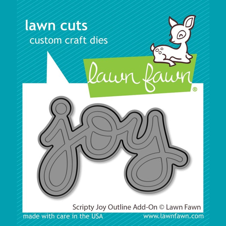 Lawn Fawn Scripty Joy Outline Add-on