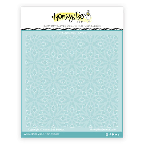 Honey Bee Stamps Moresque Tile Layering Stencil (Set Of 4)