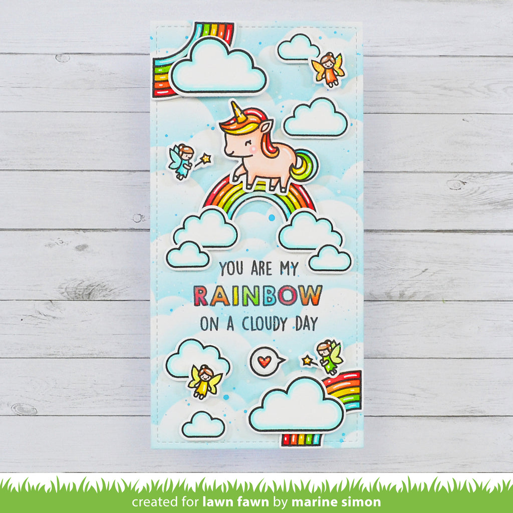 Lawn Fawn My Rainbow Stamp and Die Set Bundle