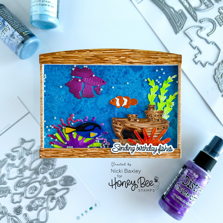 Honey Bee Stamps Lovely Layers: Tank Aquarium Add-on - Honey Cuts