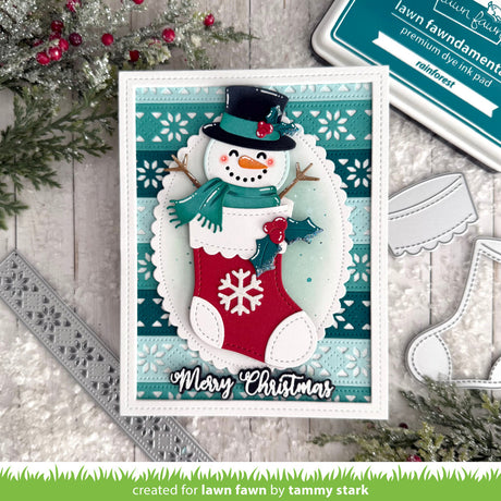 Lawn Fawn christmas stocking