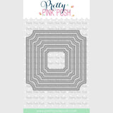 Pretty Pink Posh Notched Squares