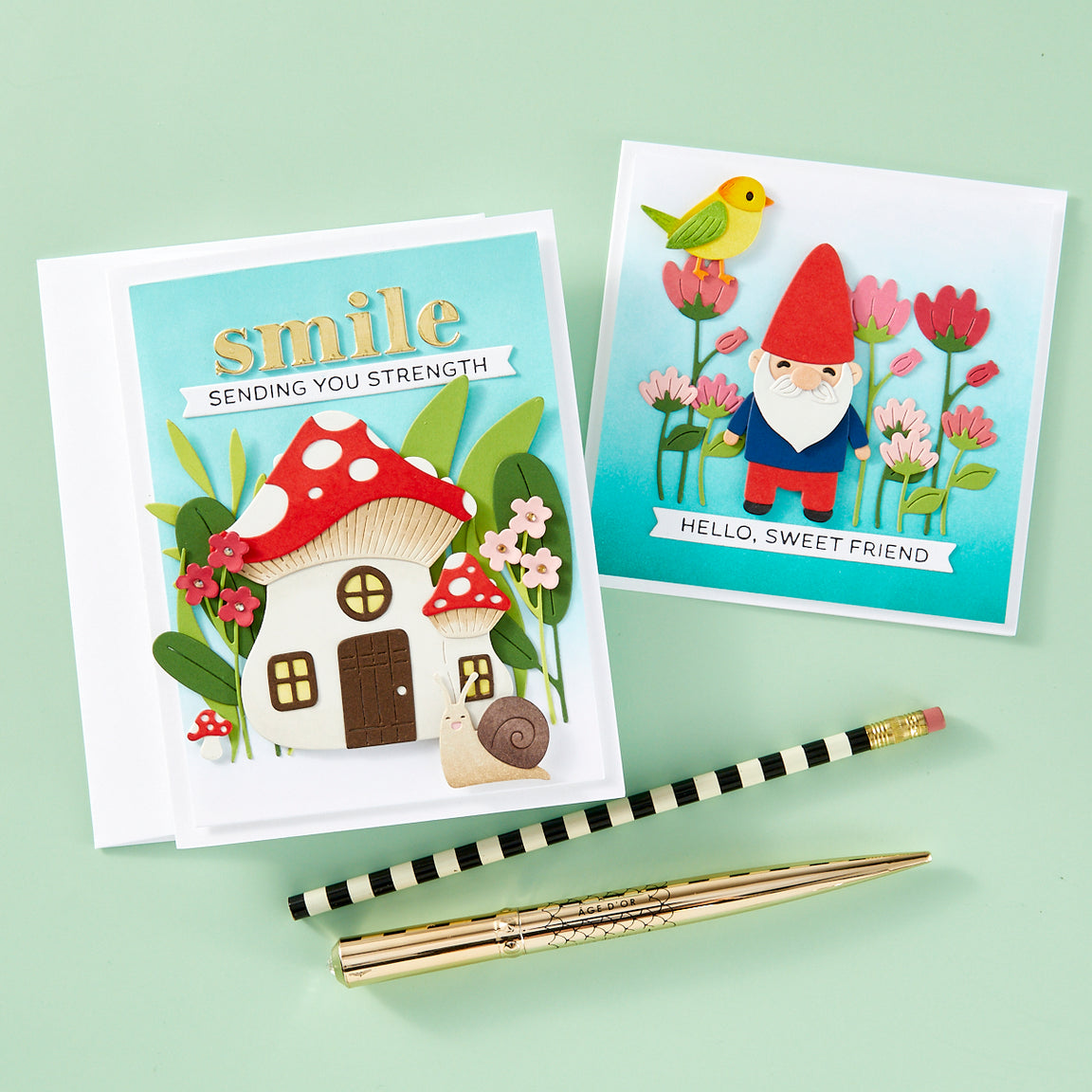 Spellbinders Stitched Hello Etched Dies - Out and About Collection