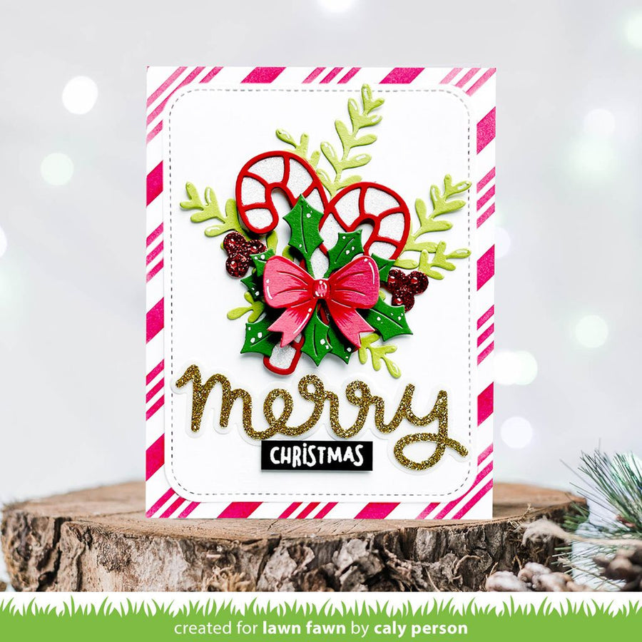 Lawn Fawn Scripty Merry Outline Add-On