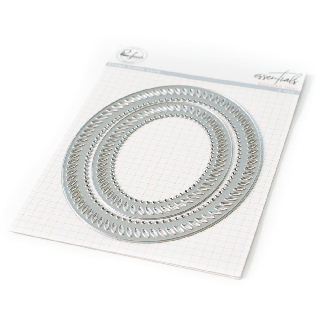 Pinkfresh Studio Braided Oval Die Set