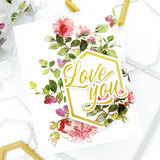 Pinkfresh Studio Nested Hexagons Hot Foil Plates & Die Set