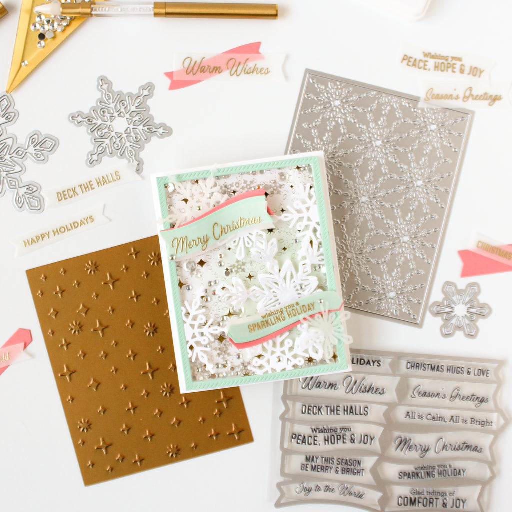 Pinkfresh Studio Snowflakes Coverplate Die