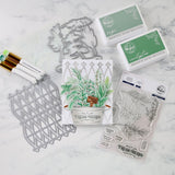 Pinkfresh Studio Herb Garden Stamp, Die & Stencil Bundle