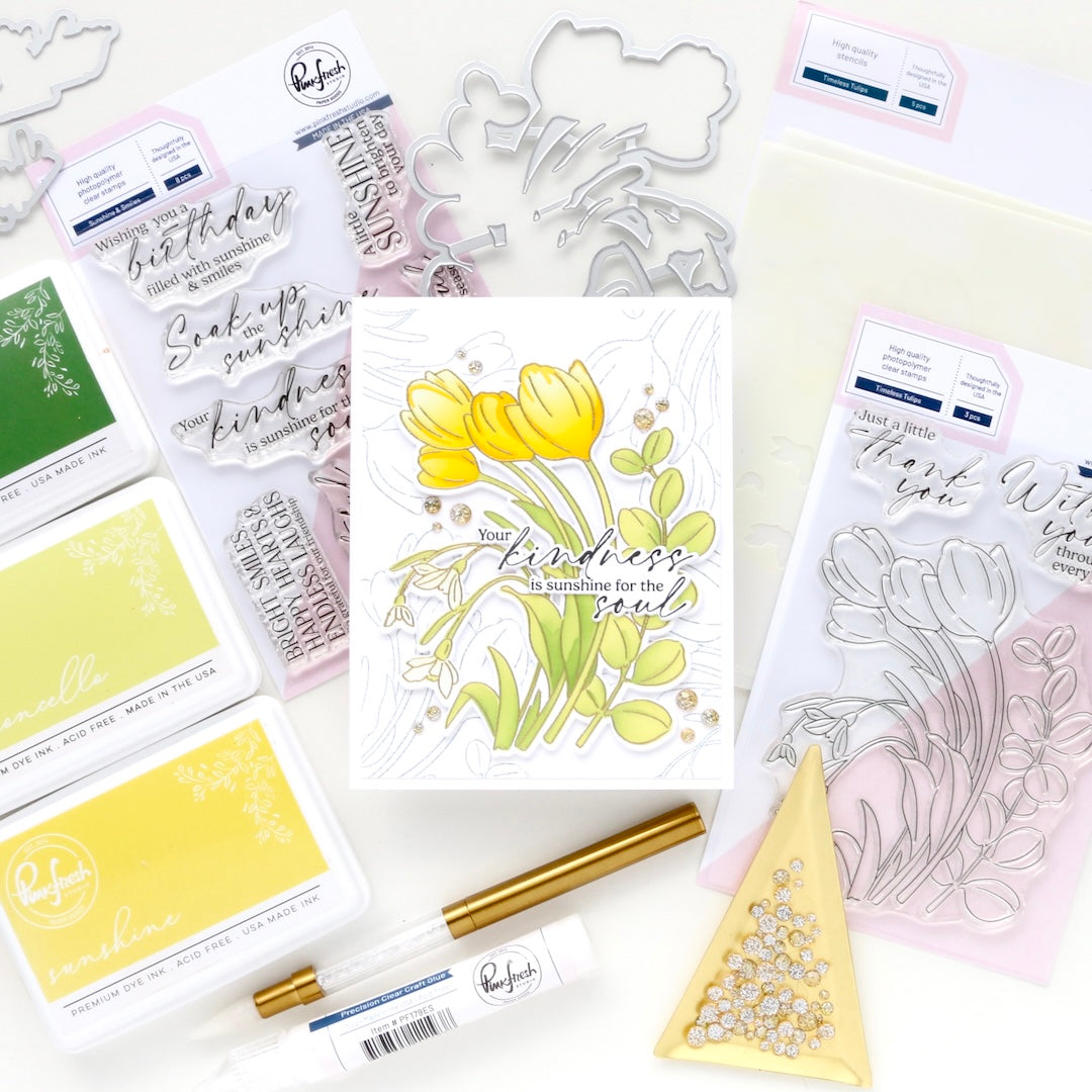Pinkfresh Studio Timeless Tulips Press Plate
