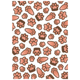 Honey Bee Stamps Paw Prints 3D Embossing Folder