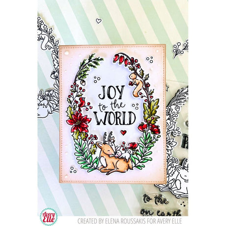 Avery Elle Peaceful Frame Clear Stamp & Die Set Bundle