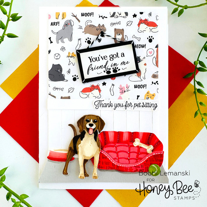 Honey Bee Stamps Lovely Layers: Medium Dogs - Honey Cuts