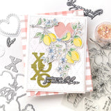 Pinkfresh Studio Heart of Gold Stamp, Die & Stencil Bundle