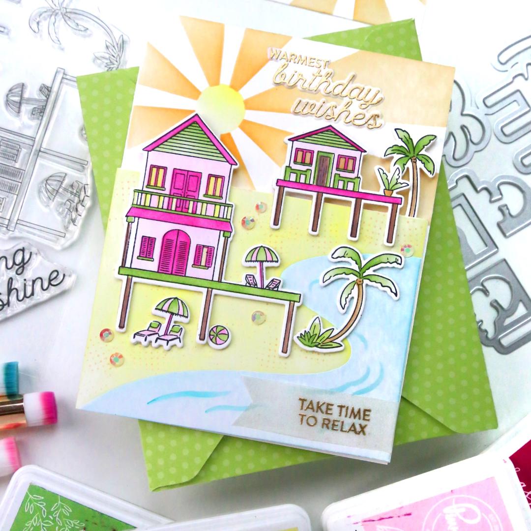 Pinkfresh Studio Coastal Paradise die