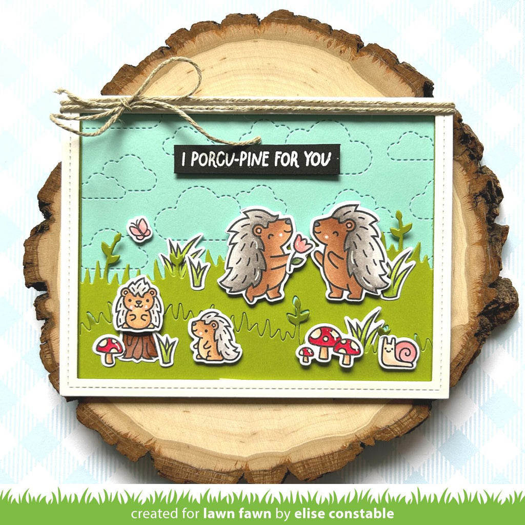 Lawn Fawn Porcu-Pine for You Stamp Set