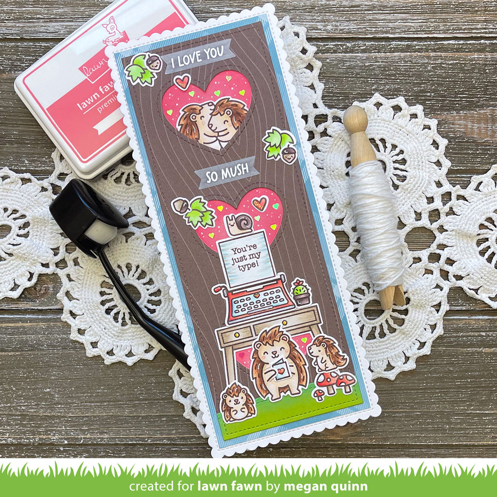 Lawn Fawn Porcu-Pine for You Add-on Stamp Set
