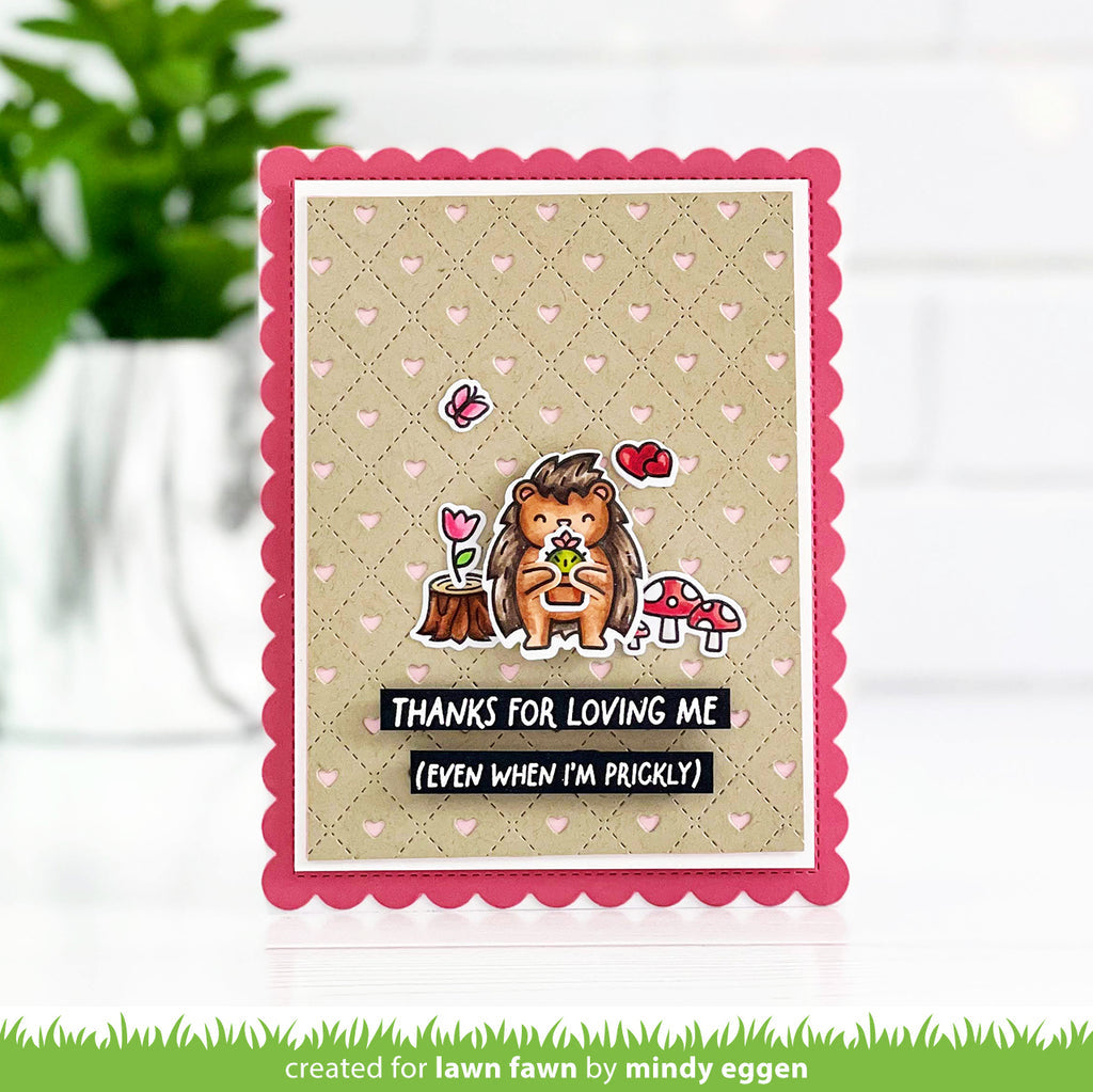 Lawn Fawn Porcu-Pine for You Add-on Stamp Set