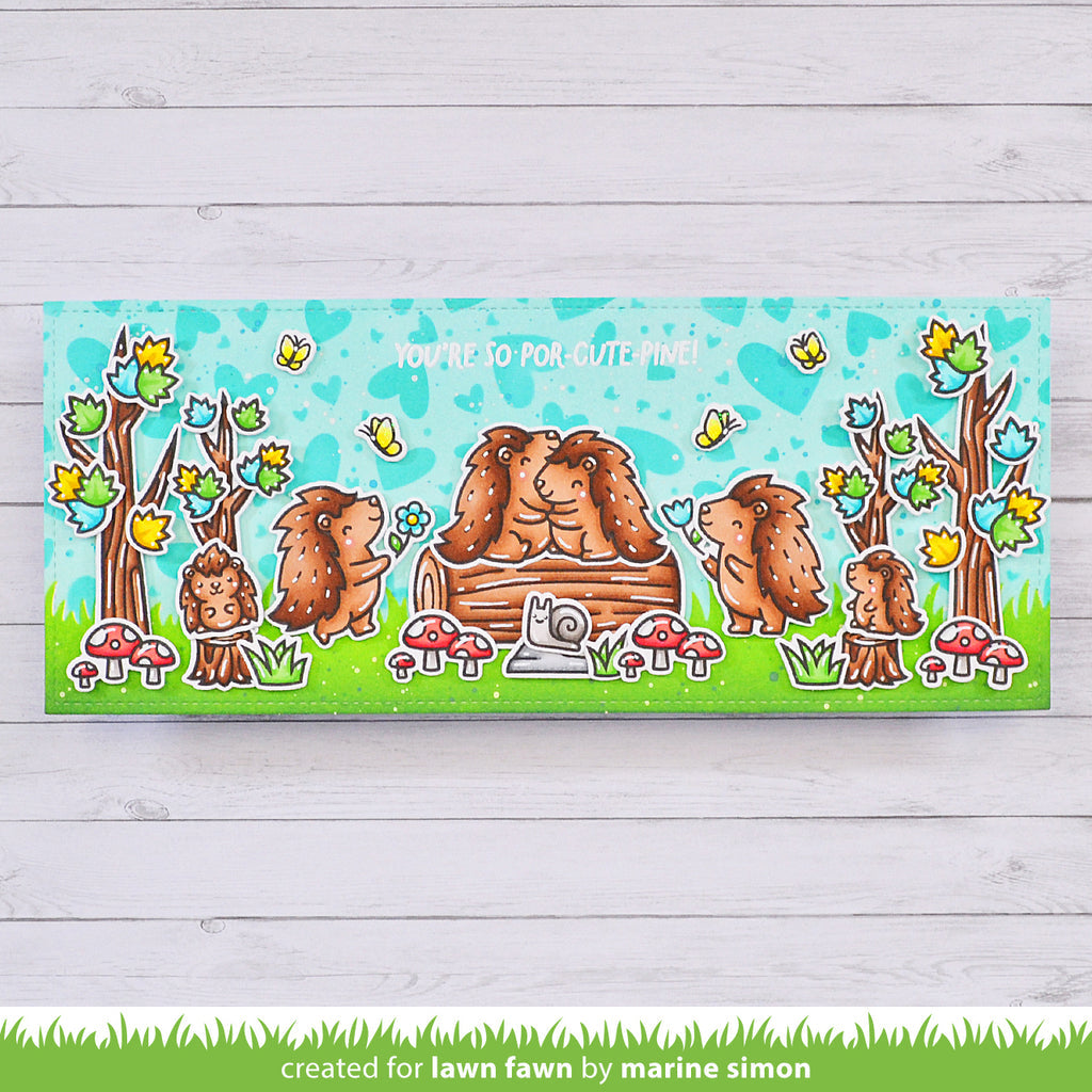 Lawn Fawn Porcu-Pine for You Stamp Set