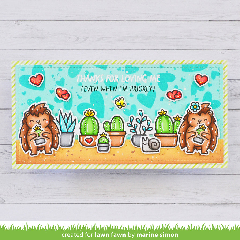 Lawn Fawn Porcu-Pine for You Add-on Stamp Set