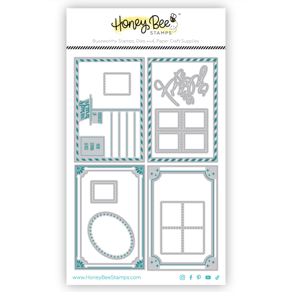 Honey Bee Stamps Time To Go Postcard - Honey Cut