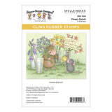 Spellbinders Flower Market Cling Rubber Stamp Set - House-Mouse Spring has Sprung Collection