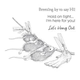 Spellbinders Breezy Day Cling Rubber Stamp Set - House-Mouse Spring has Sprung Collection