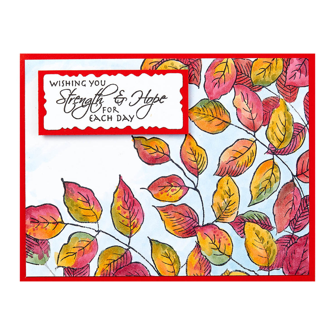 Spellbinders Stampendous Leafy Lines Cling Rubber Stamp - Beautiful Backgrounds Collection