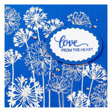 Spellbinders Stampendous Agapanthus Cling Rubber Stamp - Beautiful Backgrounds Collection