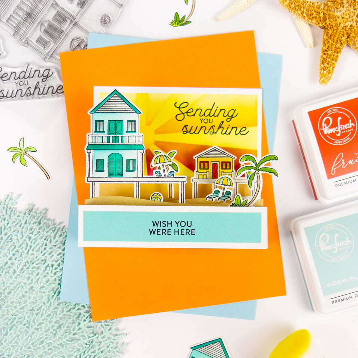 Pinkfresh Studio Coastal Paradise die